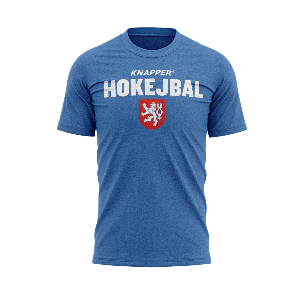Knapper ball hockey/dek t-shirt Knapper Hokejbal heather blue