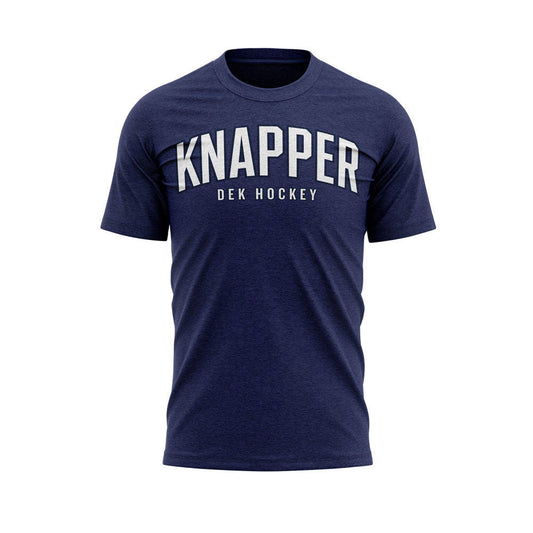 Knapper ball hockey/dek t-shirt Knapper Dek Hockey heather navy