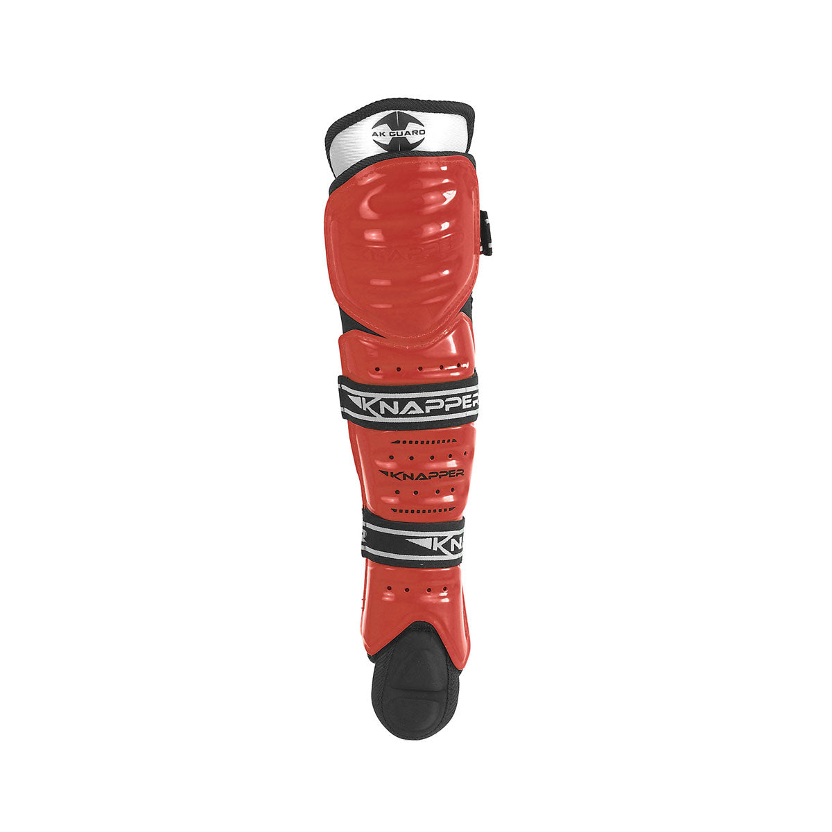 Knapper AK5 junior ball hockey/dek hockey shin pads red
