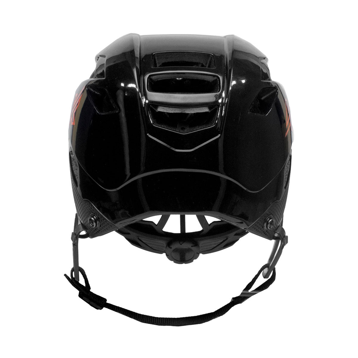 Knapper AK5 ball hockey/dek hockey helmet black - back view