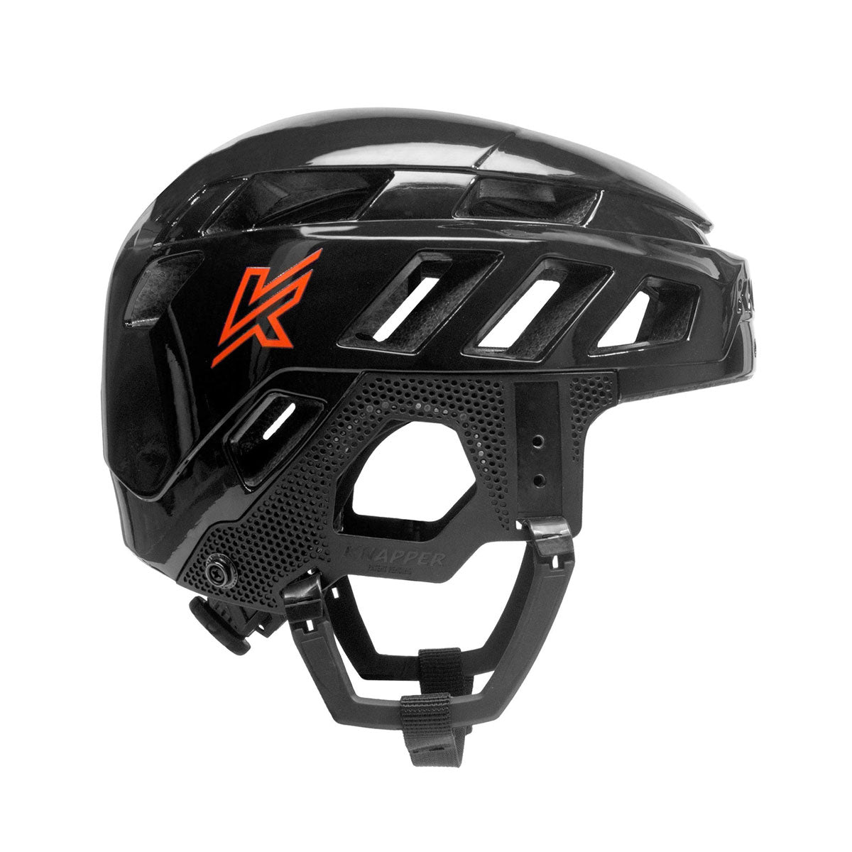 Knapper AK5 ball hockey/dek hockey helmet black - side view