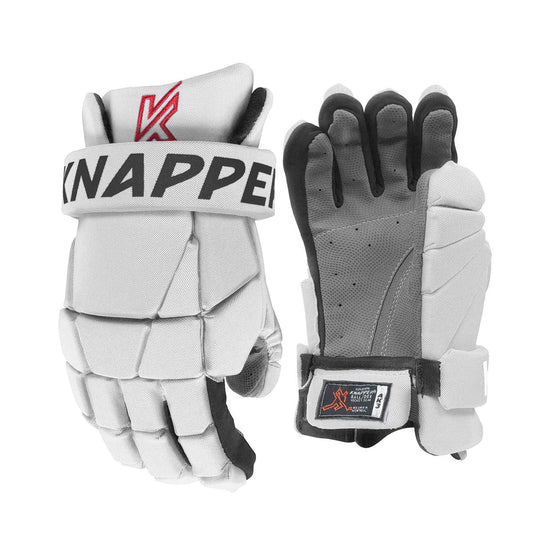 Knapper AK3 ball hockey/dek hockey gloves white