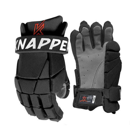 Knapper AK3 ball hockey/dek hockey gloves black