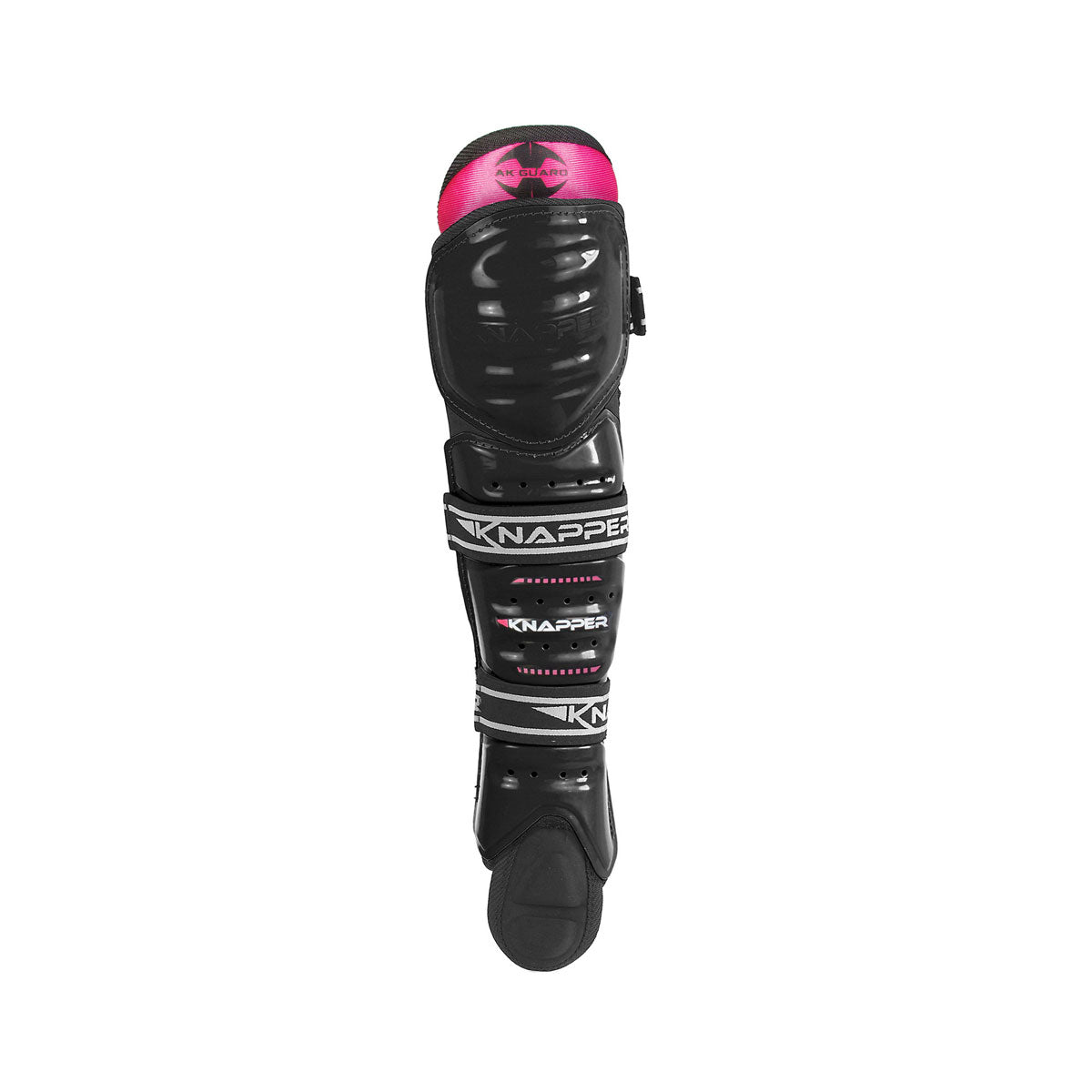 Knapper AK5 junior ball hockey/dek hockey shin pads black&pink