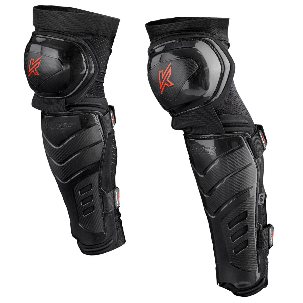 Knapper AK7 ball hockey/dek hockey shin pads black