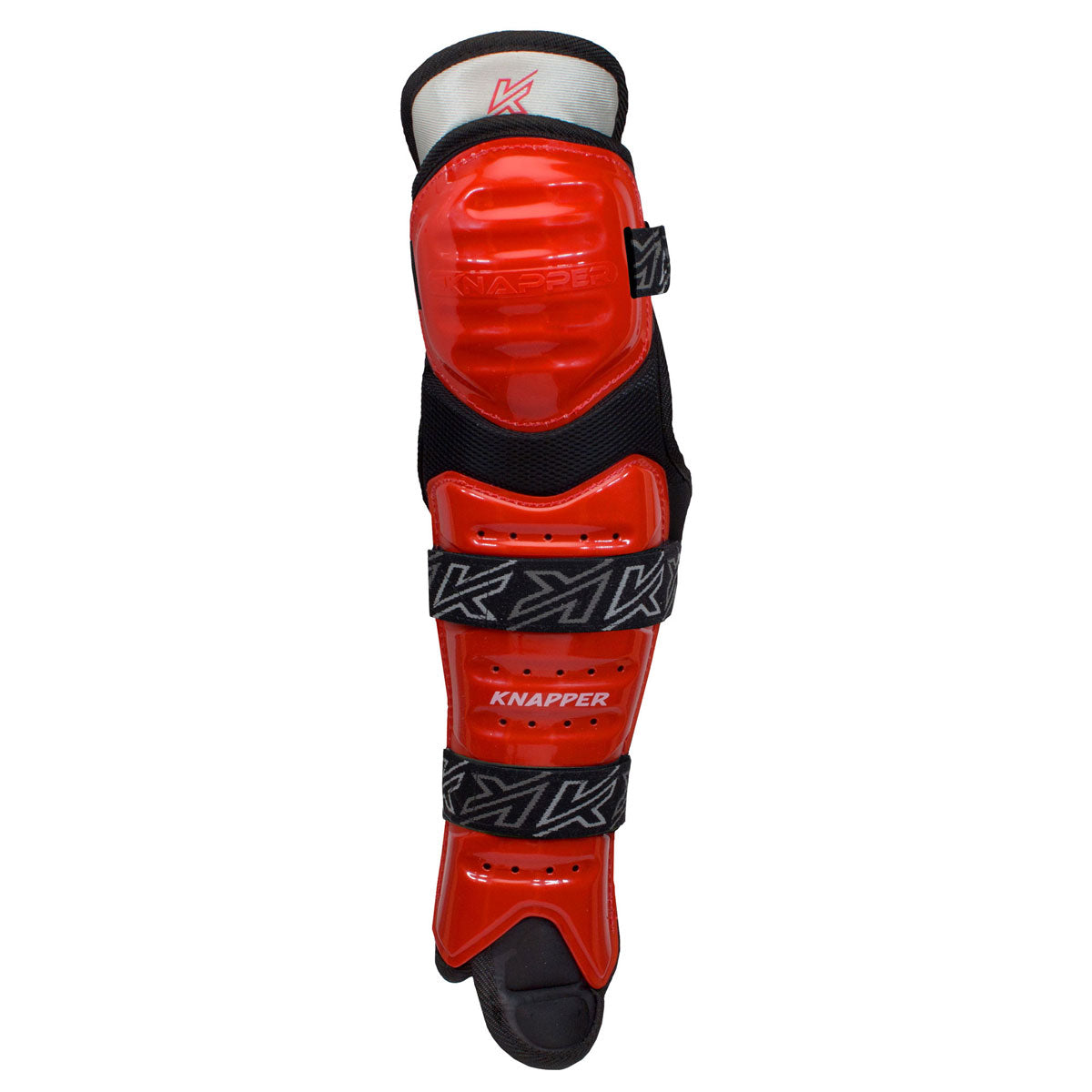 Knapper AK5 ball hockey/dek hockey shin pads red