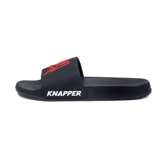 Knapper ball hockey/dek slippers sandals black side view